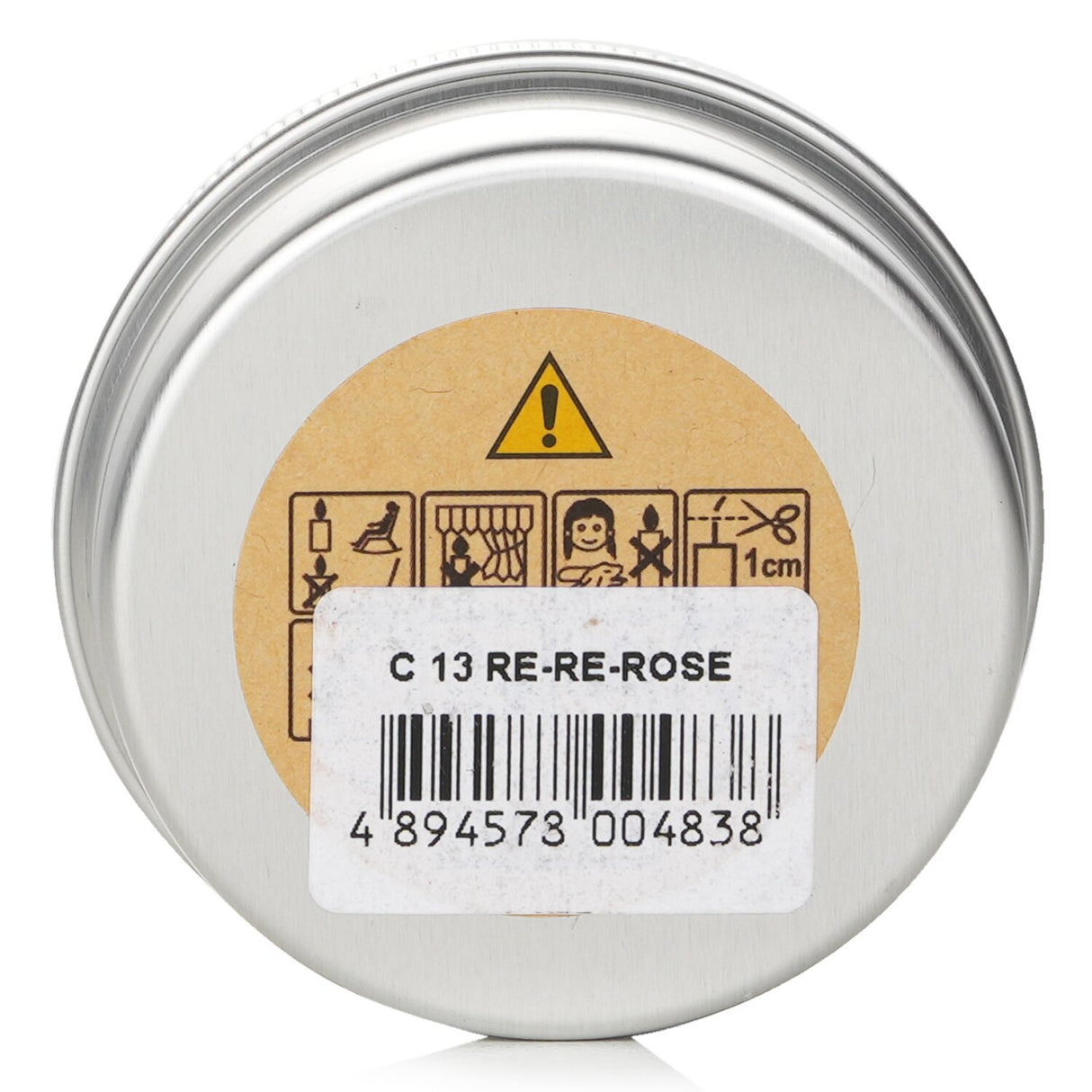100% beeswax mini tin candle in red rose scent, featuring a wooden wick for clean burning and eco-friendly packaging.