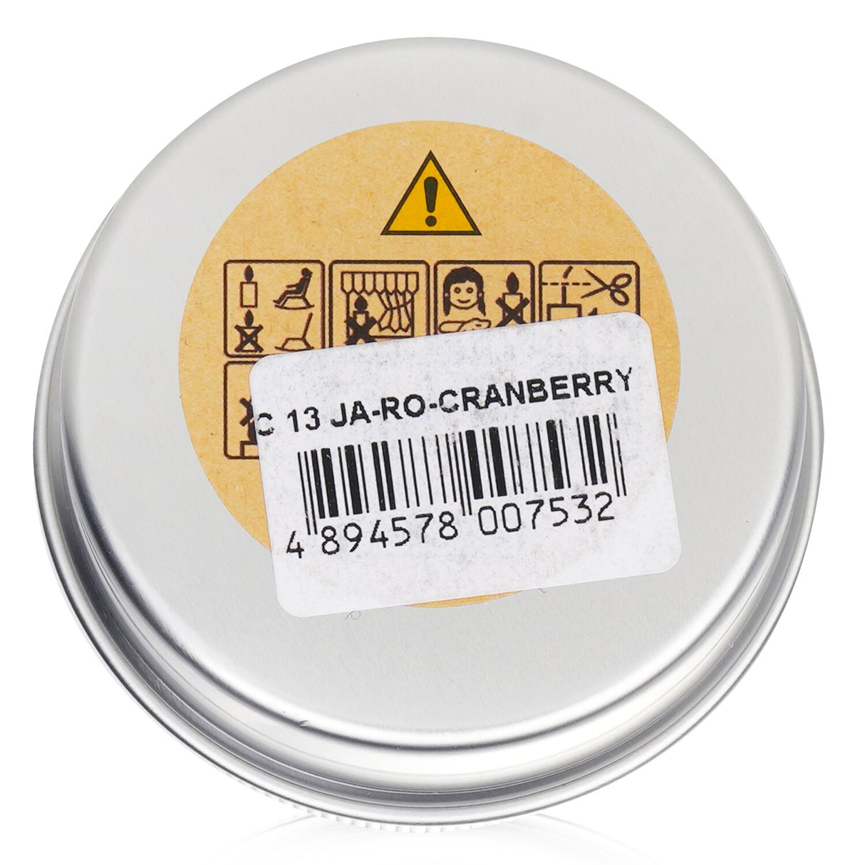 100% beeswax mini tin candle featuring floral scents of jasmine, rose, and cranberry, with a cozy wooden wick for clean burning.
