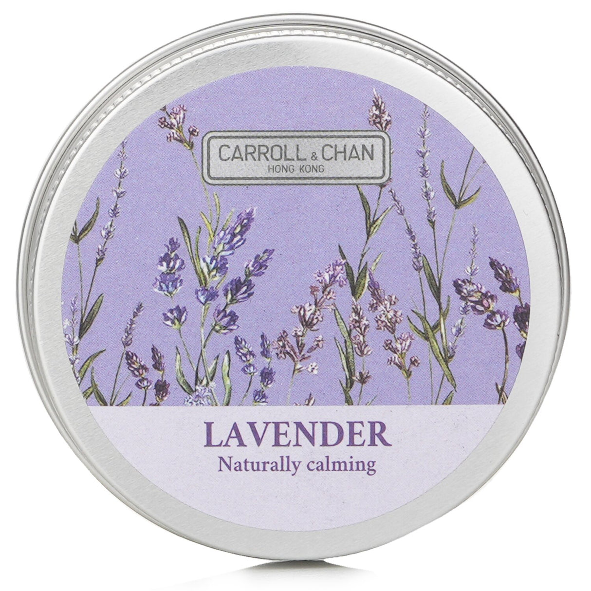 100% beeswax mini tin candle in lavender, featuring a wooden wick and eco-friendly packaging for a serene ambiance.