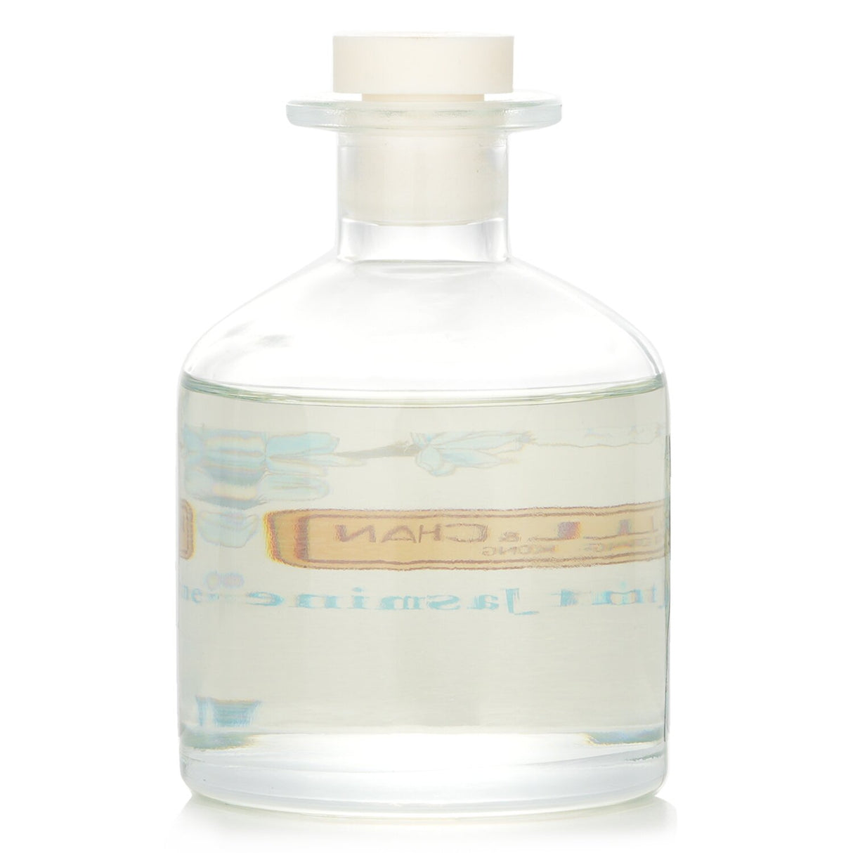 Elegant reed diffuser showcasing #Midnight Jasmine scent, blending Arabian jasmine, white musk, and cedarwood for a soothing ambiance.