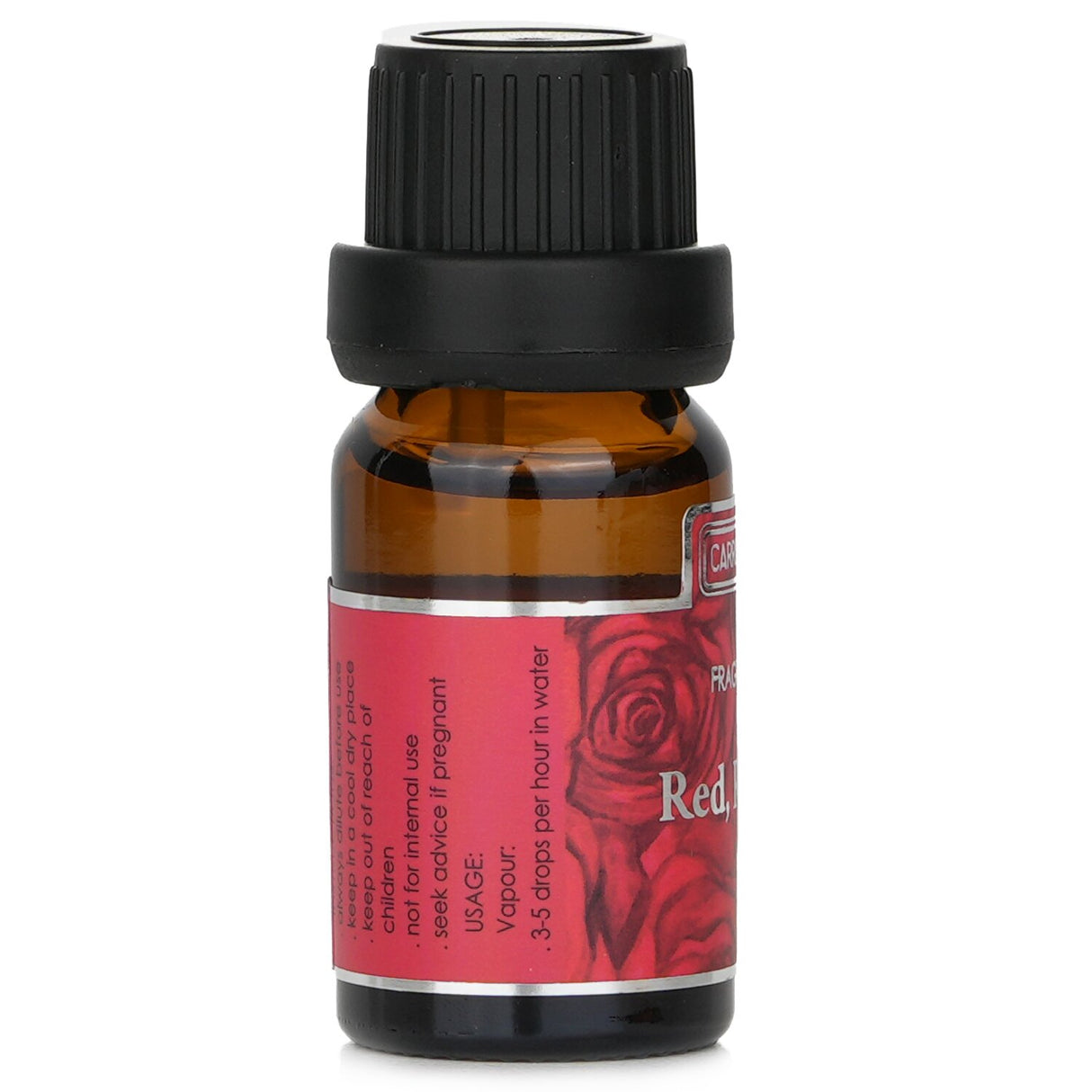 Carroll & Chan Red Rose Fragrance Oil in a 10ml bottle, featuring a luxurious blend of fresh roses and Asian oud aroma.