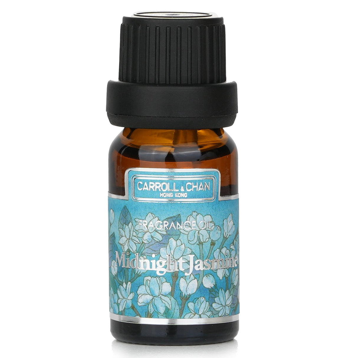 Midnight Jasmine Fragrance Oil in a 10ml bottle, blending floral jasmine with earthy musk and cedarwood for a serene ambiance.
