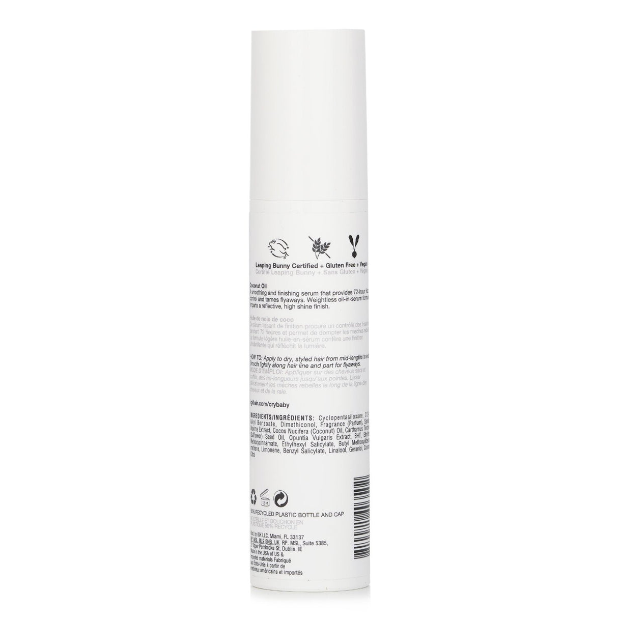 Lightweight serum-in-oil for frizz control, flyaway taming, and ultra-smooth shine; vegan and gluten-free hair care.