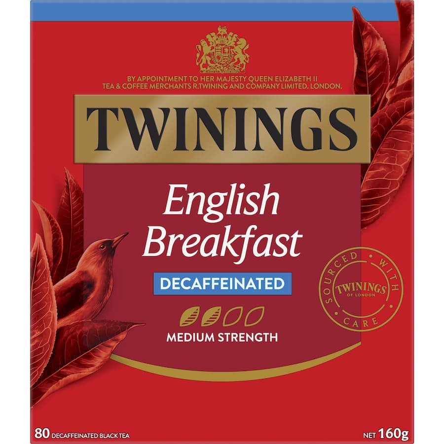 Twinings Decaf English Breakfast 160g 80pack