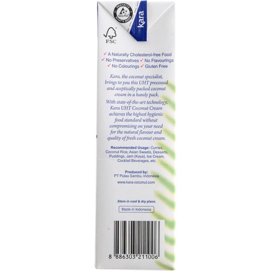 Kara Coconut Cream Natural Carton 1L