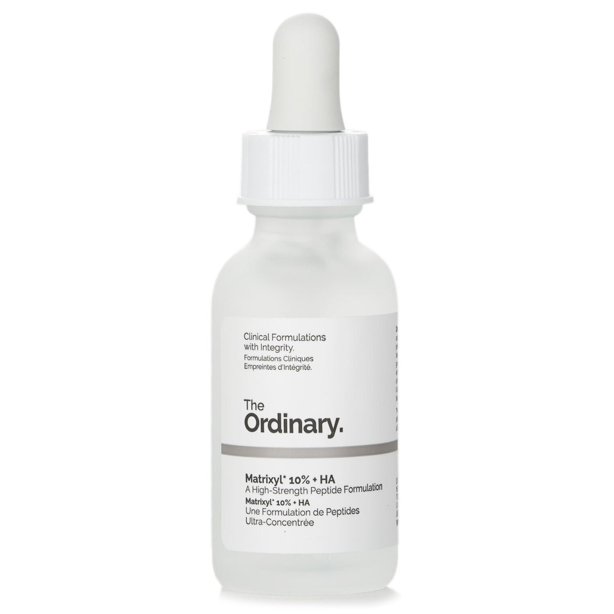 High-strength serum with Matrixyl 10% and HA, targeting fine lines for smoother, plumper, youthful skin. 30ml bottle.