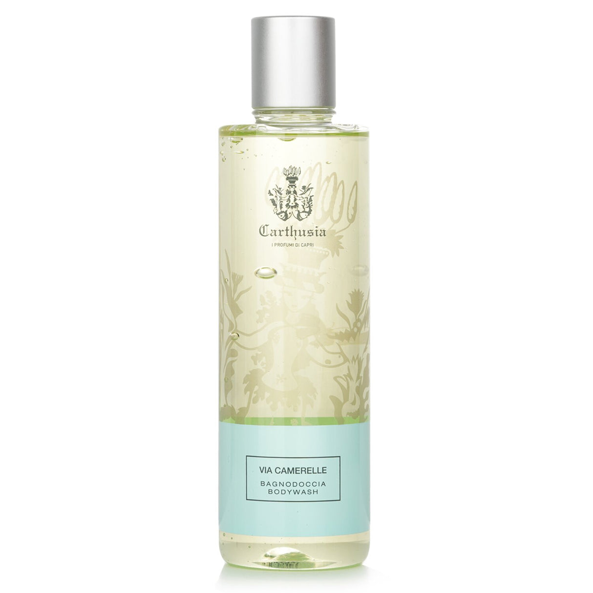 Luxurious Carthusia Via Camerelle Shower Gel in 250ml, enriched with natural extracts for a refreshing cleanse and delicate scent.