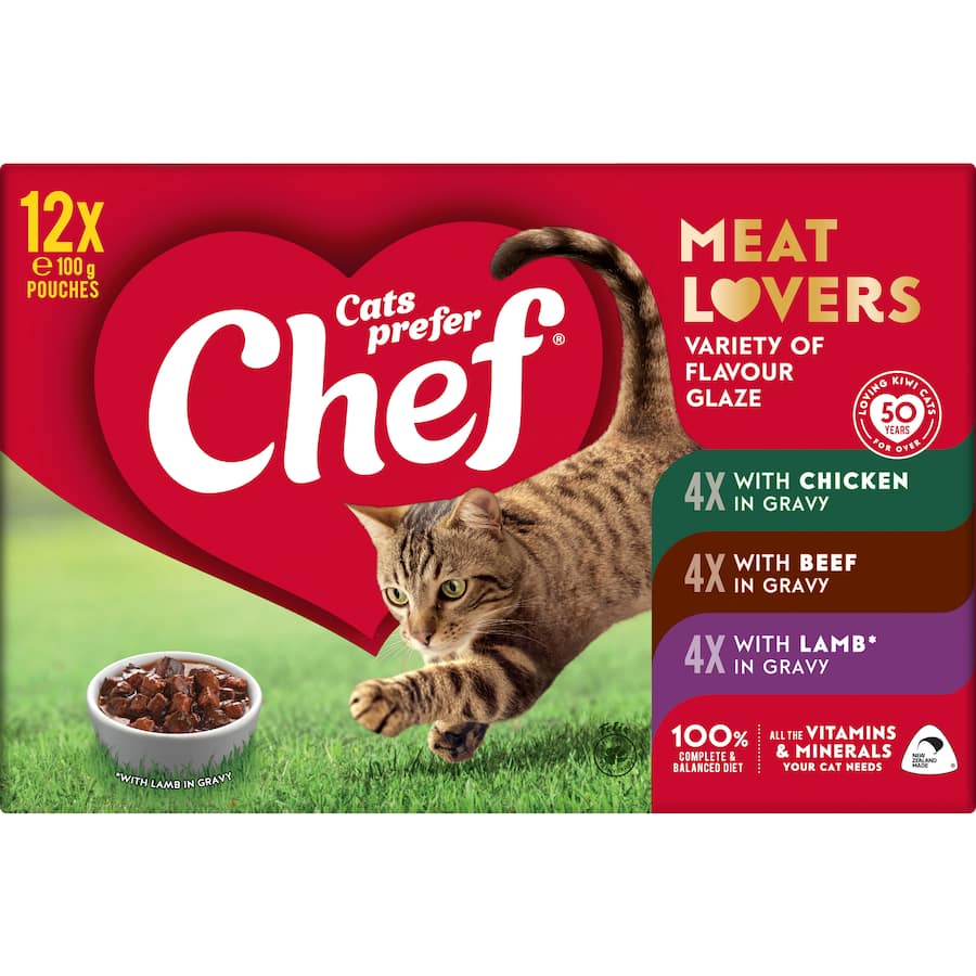 Chef Classic Wet Cat Food Meatlovers Mixed Selection