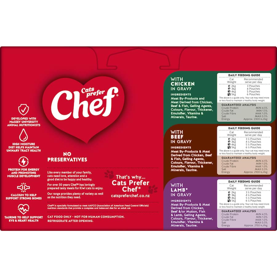 Chef Classic Wet Cat Food Meatlovers Mixed Selection