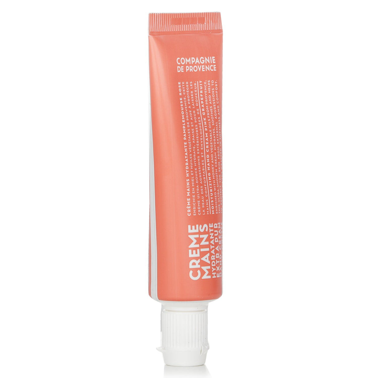 Luxurious 30ml Pink Grapefruit hand cream, hydrating with a non-greasy texture, enriched with honey and vegetable oils.