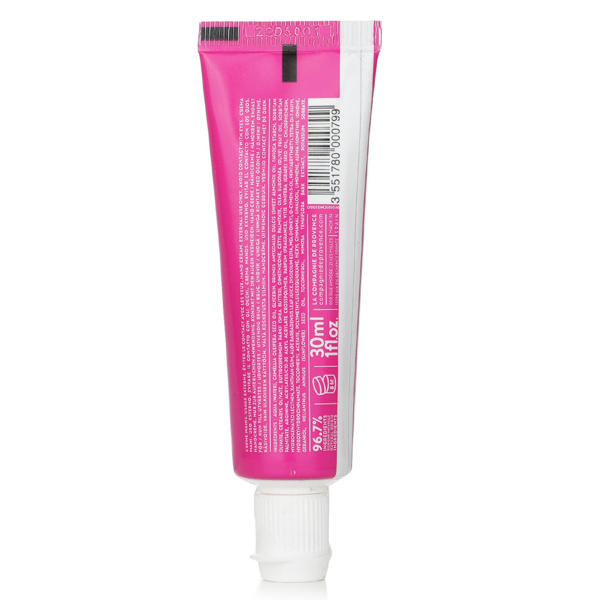 Luxurious 30ml Wild Rose hand cream, enriched with botanical oils for hydration and a sensual rose fragrance.