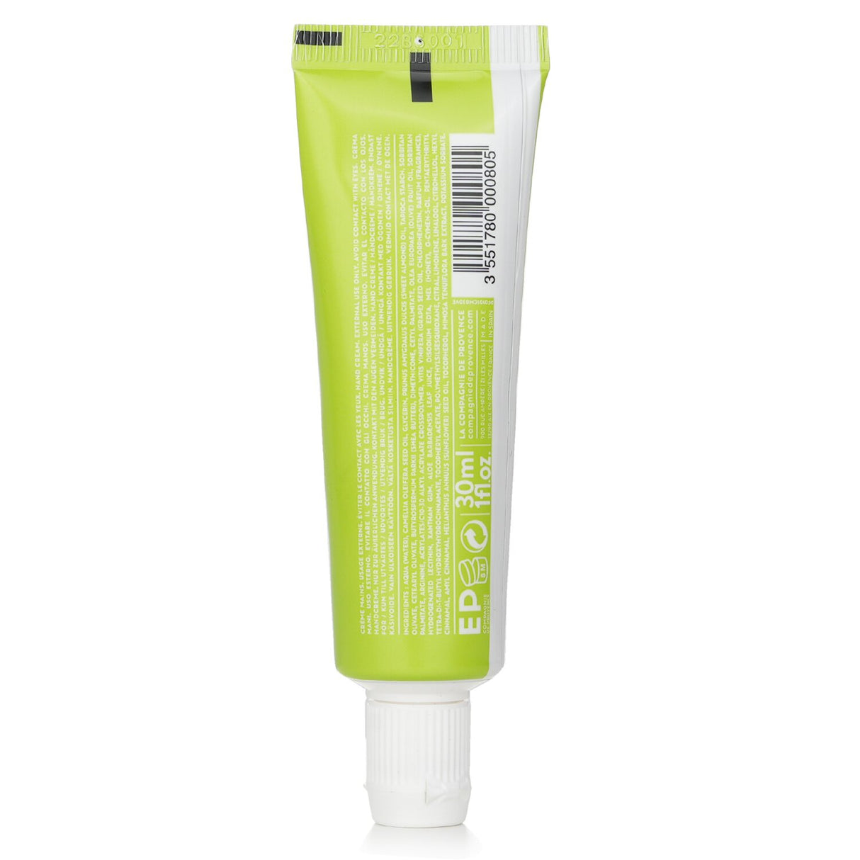 Compagnie de Provence Fresh Verbena Hand Cream, 30ml, offers hydration with a non-greasy texture and refreshing fragrance.