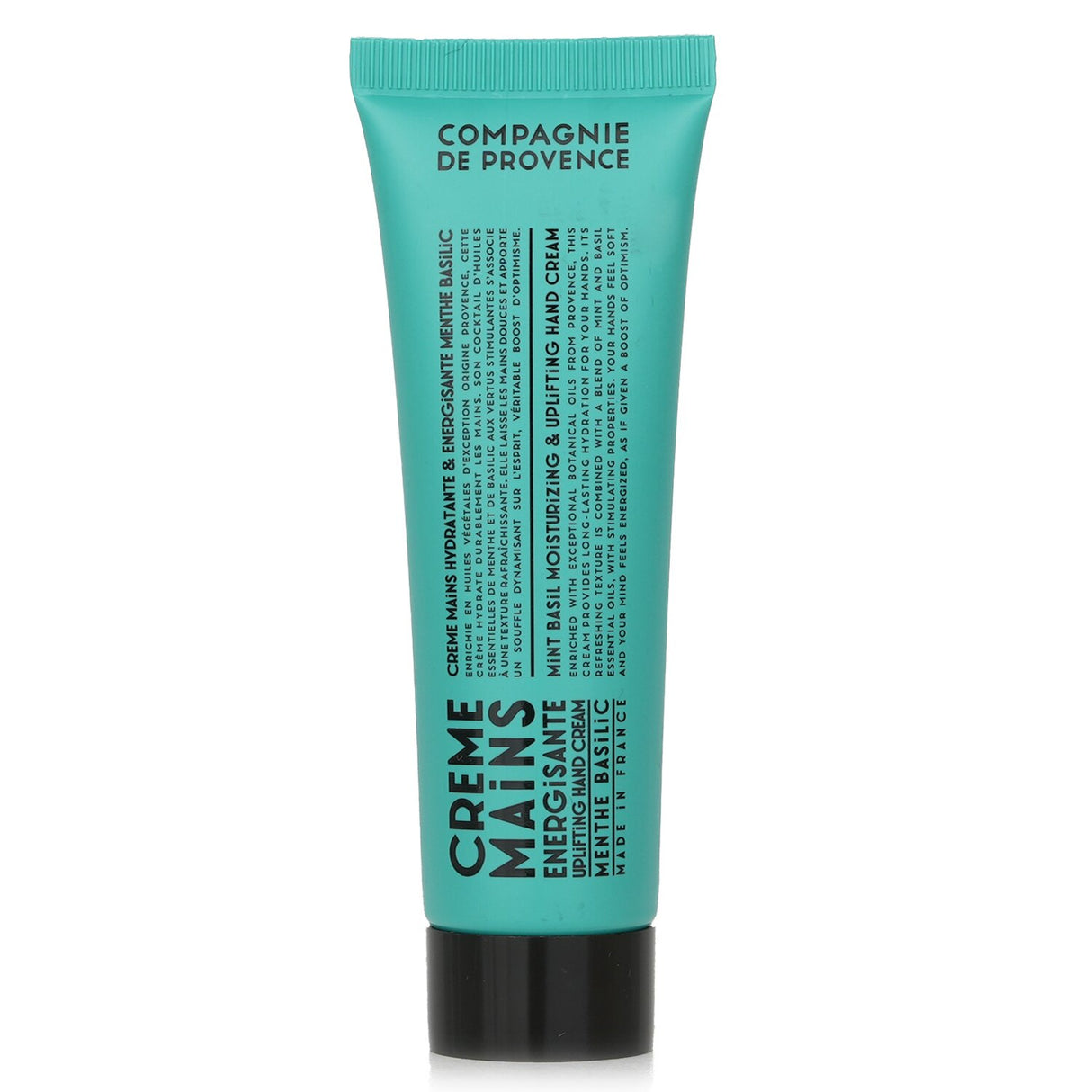 Compagnie de Provence Menthe Basilic Hand Cream, 30ml, non-greasy, hydrating with mint and basil aroma for soft, refreshed hands.