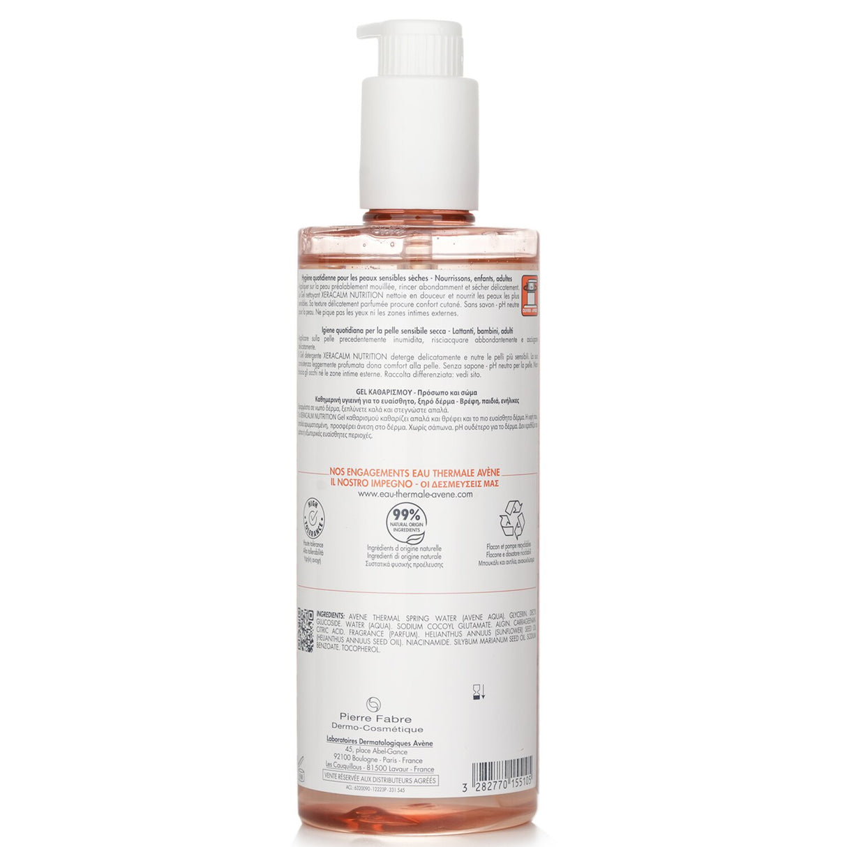 Avene - XeraCalm Nutrition Cleansing Gel - 500ml/16.9oz