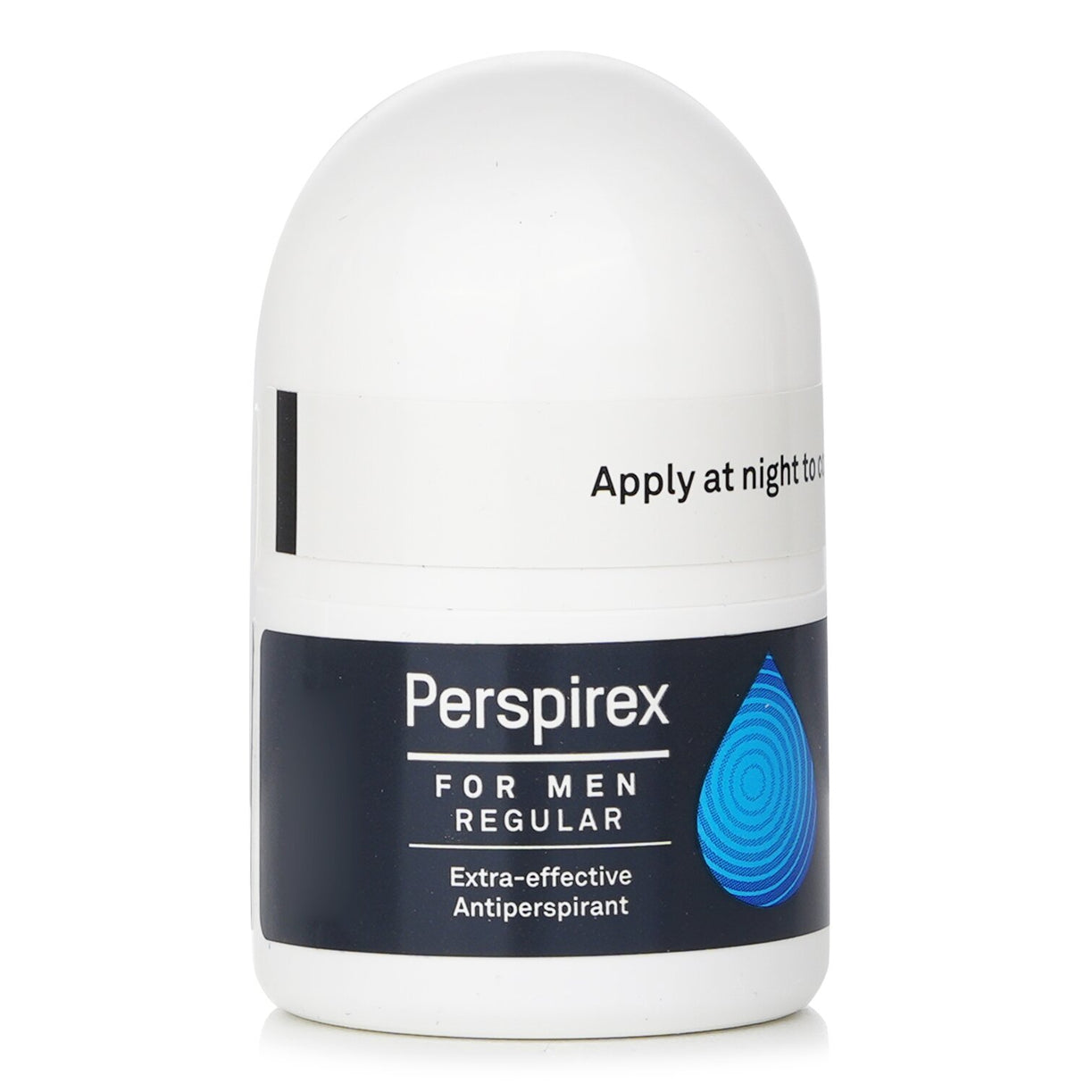 Perspirex Men's Antiperspirant Roll-On, 20ml, offers 3-5 days of sweat and odor control, suitable for sensitive skin.