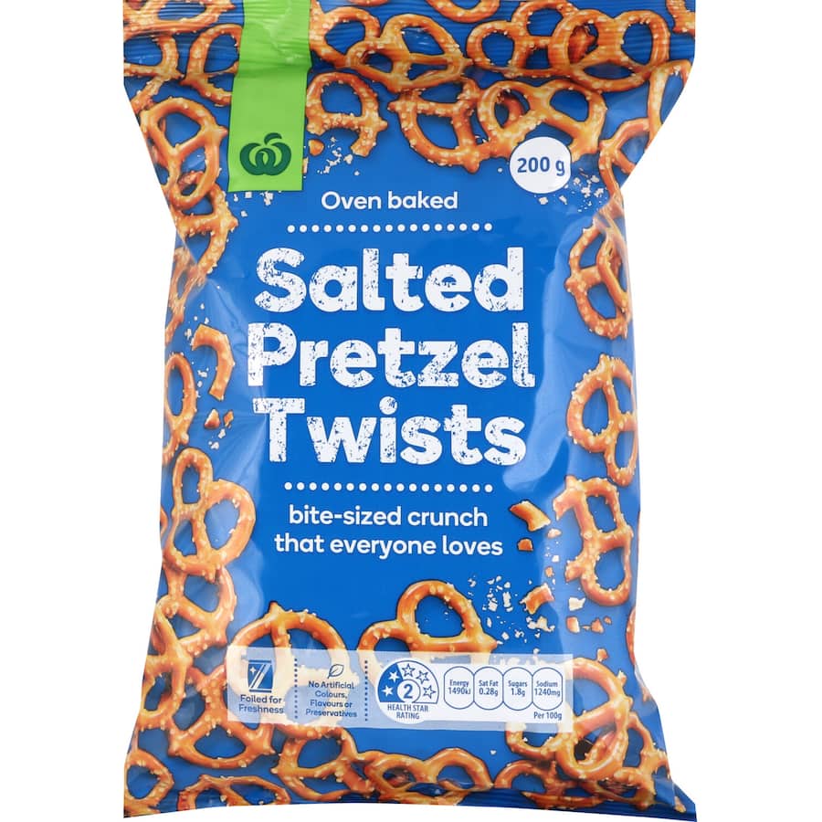 Woolworths Pretzels Twists 200g