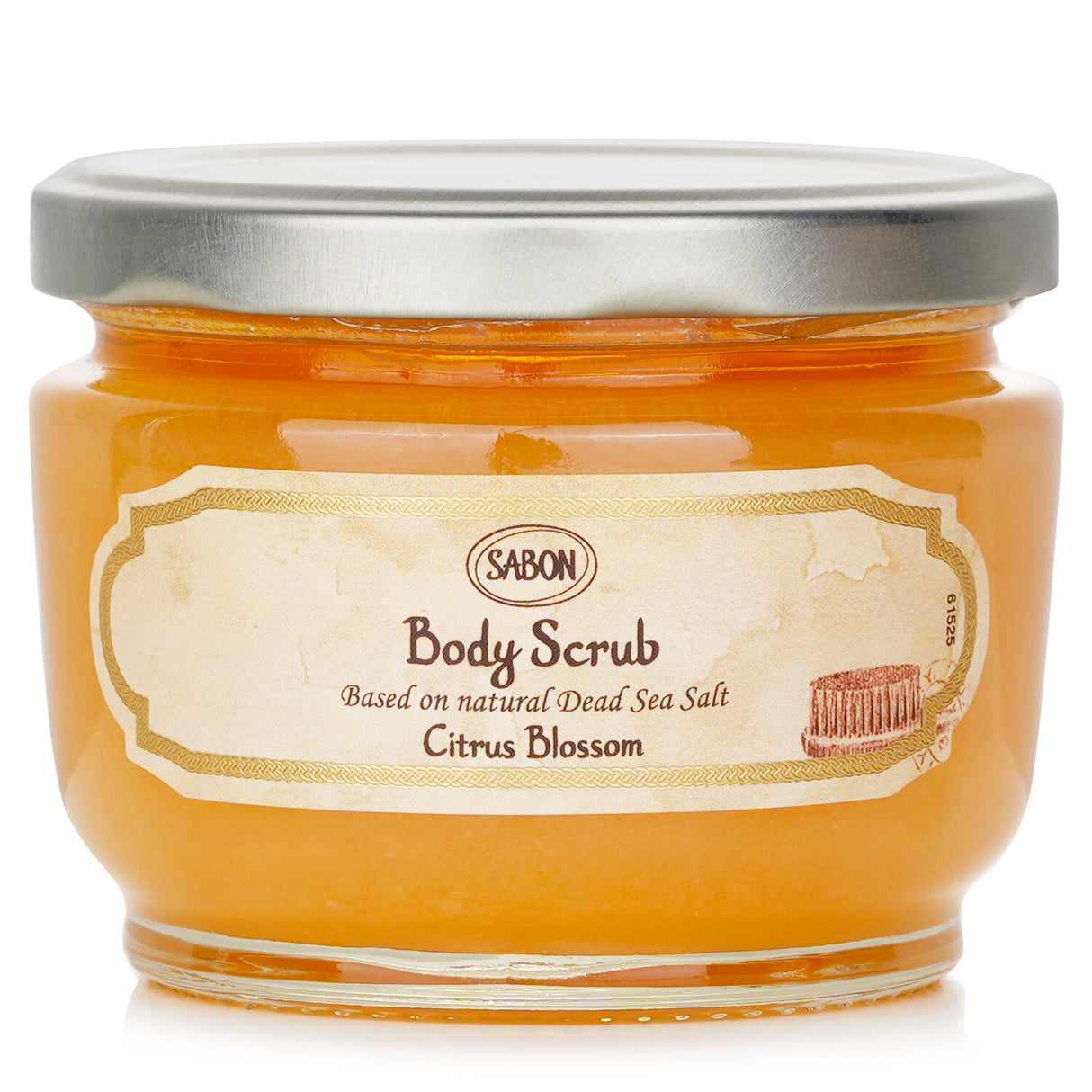 Luxurious Citrus Blossom body scrub with Dead Sea Salt and nourishing oils for soft, radiant skin. Paraben and mineral oil free.