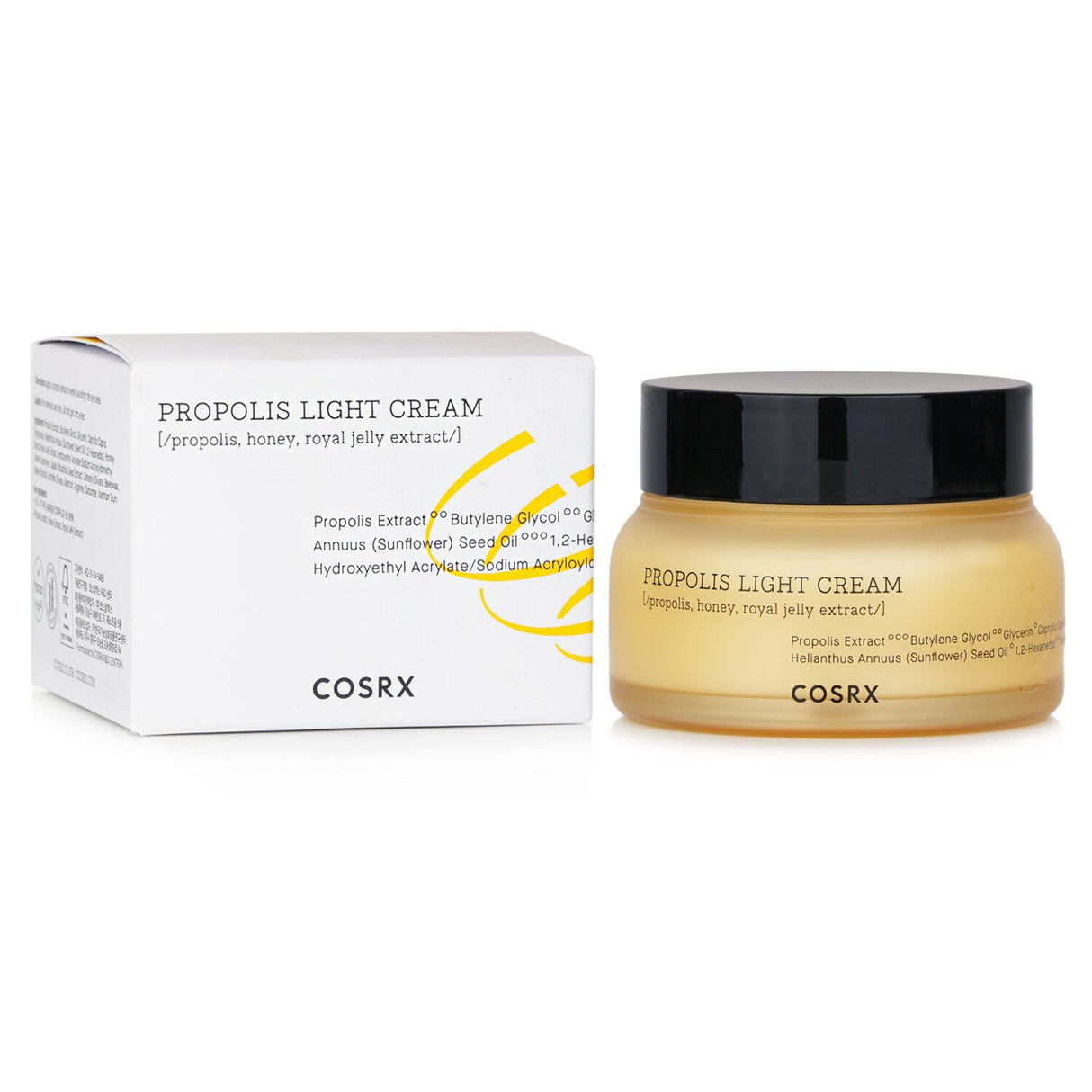Lightweight, gel-like moisturizer with 64% Propolis Extract for hydration and radiance; perfect for all skin types.
