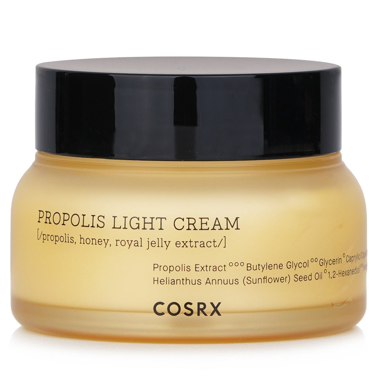 Lightweight COSRX Full Fit Propolis Light Cream, enriched with 64% Propolis, hydrates and boosts radiance for glowing skin.