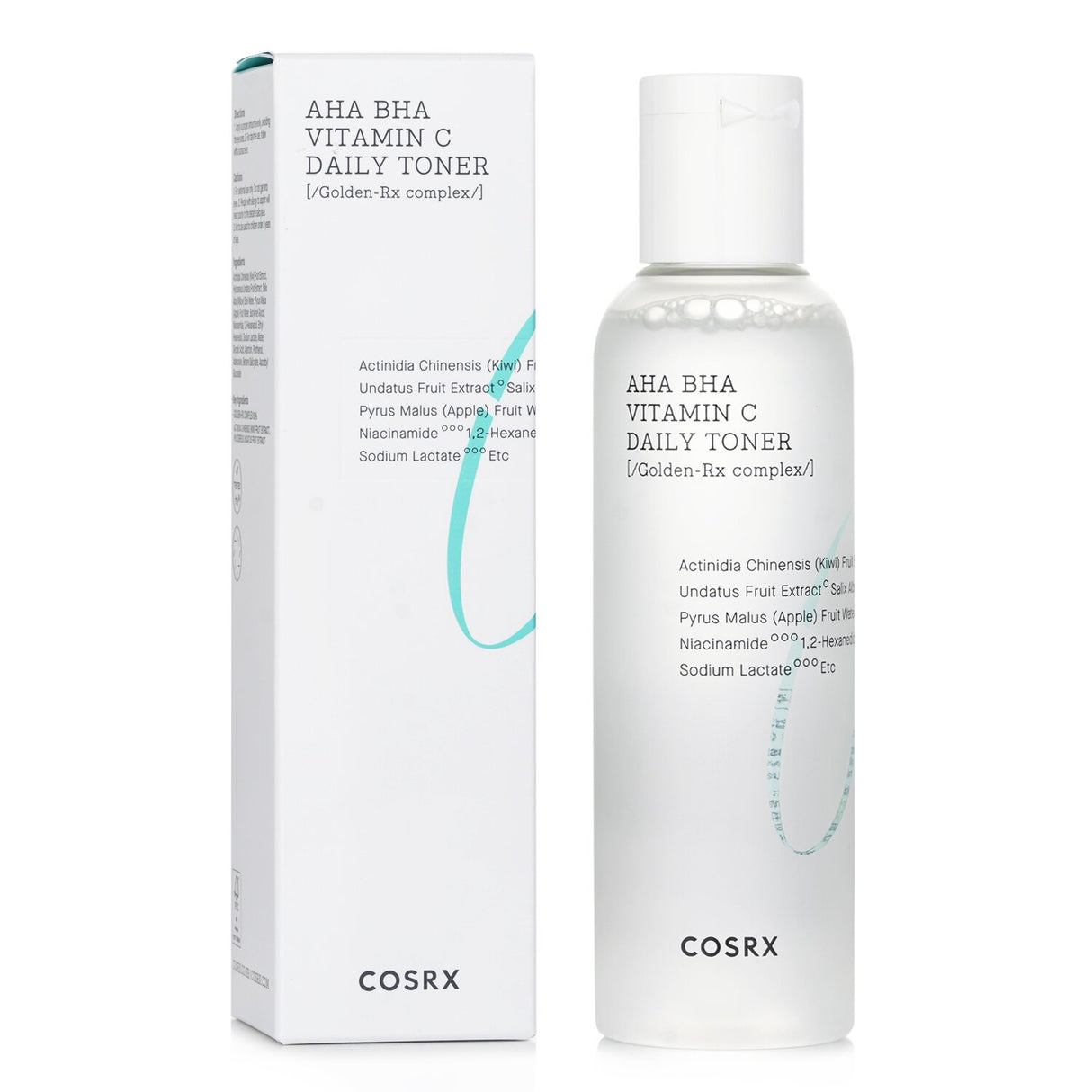 COSRX Refresh AHA BHA Vitamin C Daily Toner in a 150ml bottle, revitalizing skin with fruit extracts and boosting radiance.