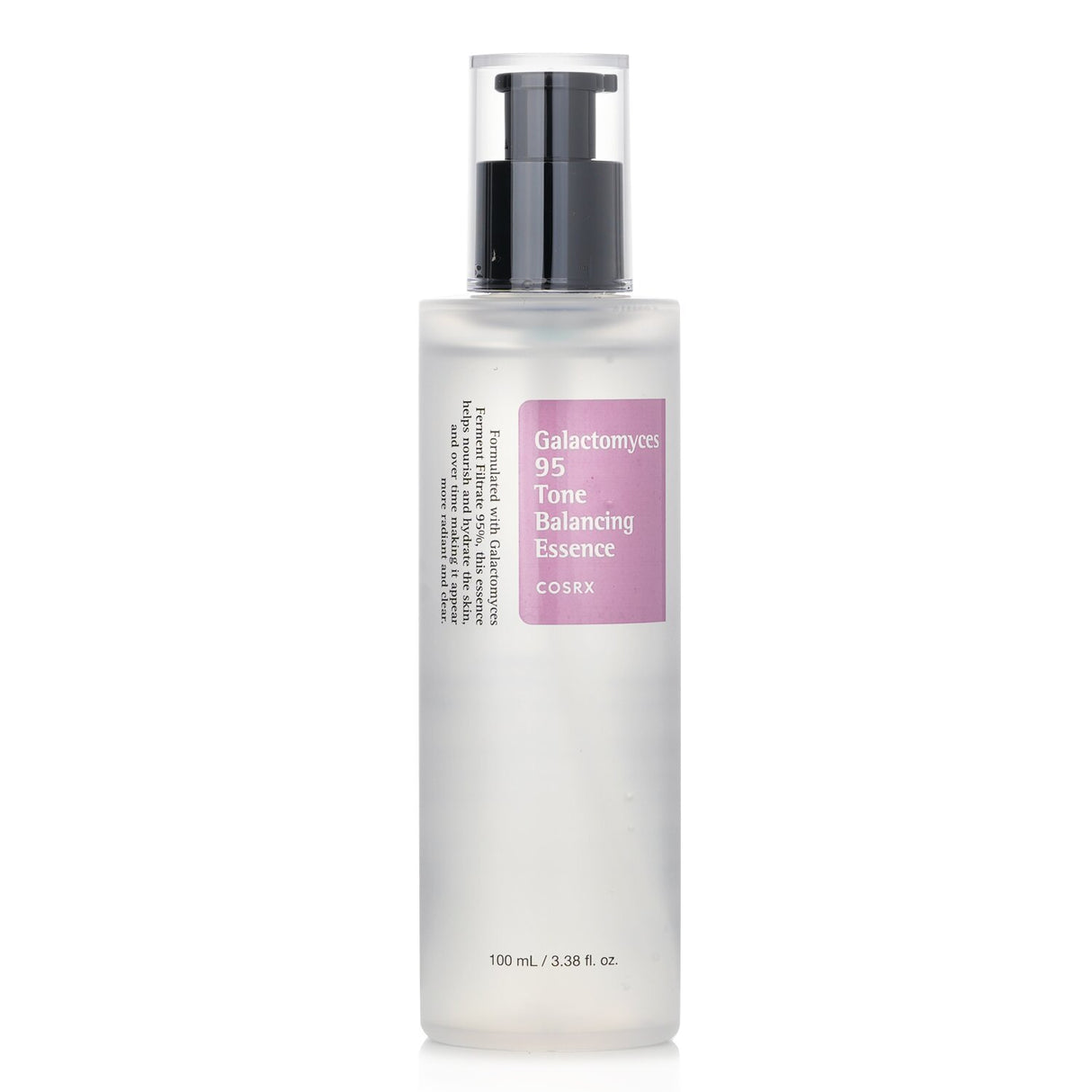 COSRX Galactomyces 95 Tone Balancing Essence in a 100ml bottle, enhances skin radiance and hydration for a smoother complexion.