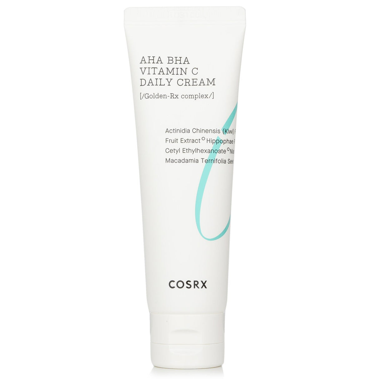 COSRX Refresh AHA/BHA Vitamin C Daily Cream in a 50ml jar, revitalizes dull skin with Kiwi and Hylocereus extracts for a luminous glow.