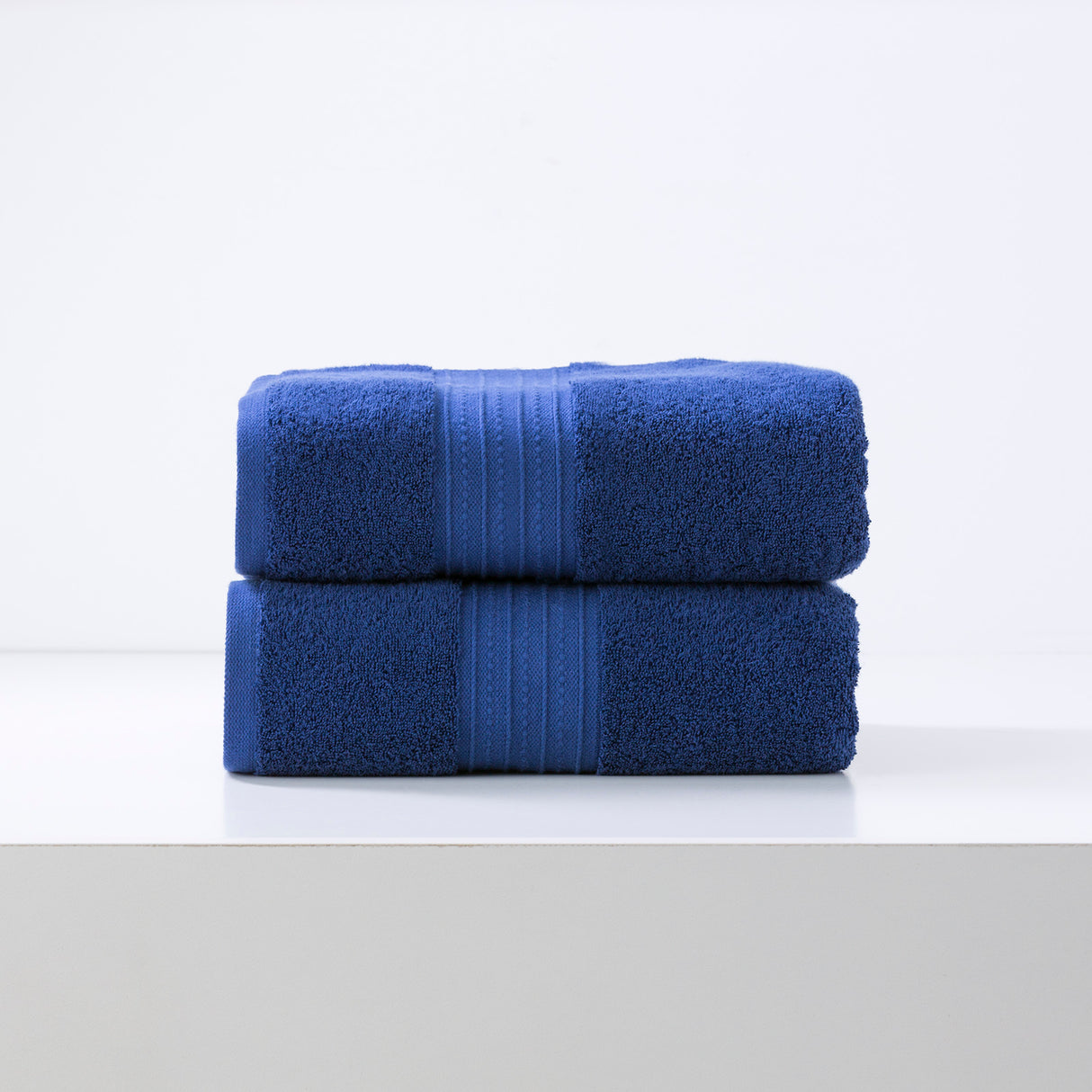 Renee Taylor Brentwood 650 GSM Low Twist 2 Pack Bath Sheet Royal