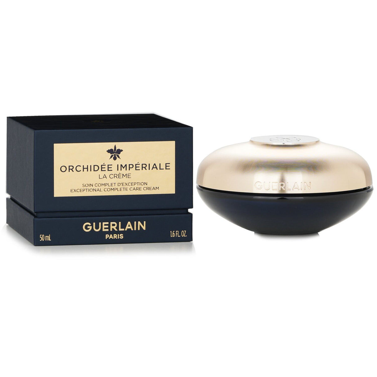 Guerlain Orchidee Imperiale The Cream, a luxurious 50ml anti-aging cream with a rich, melting texture for rejuvenated skin.