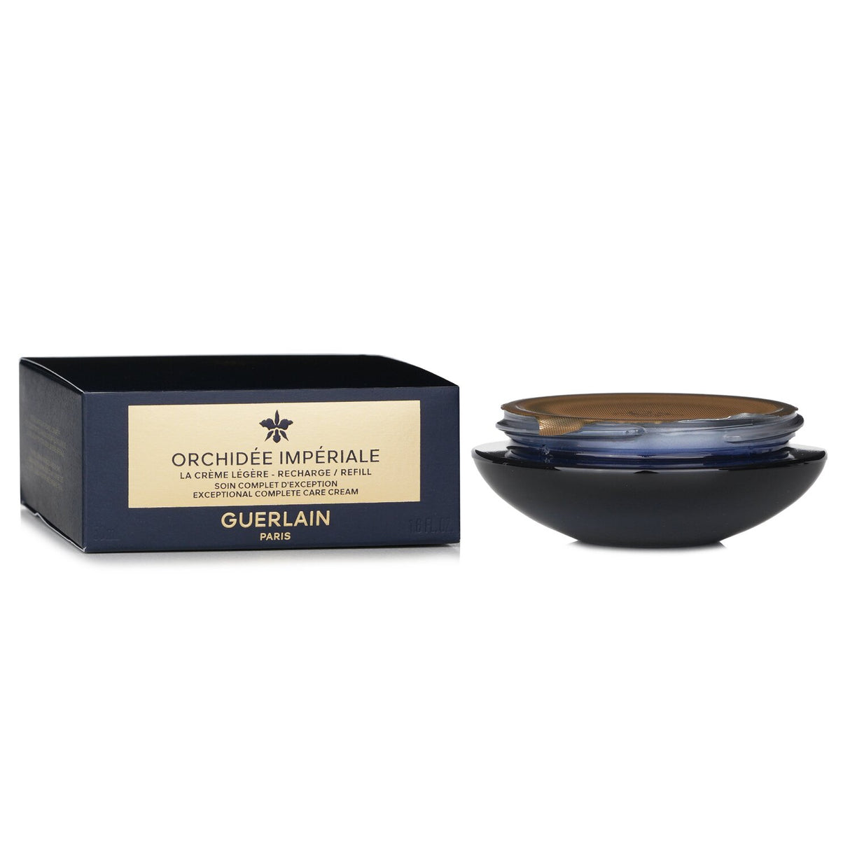Guerlain Orchidee Imperiale The Light Cream Refill, 50ml, a hydrating cream for youthful, radiant skin, with 95% natural ingredients.
