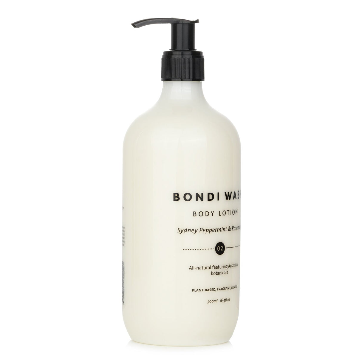 Luxurious BONDI WASH Body Lotion with Sydney Peppermint & Rosemary, enriched with Australian botanicals for firmer, hydrated skin.