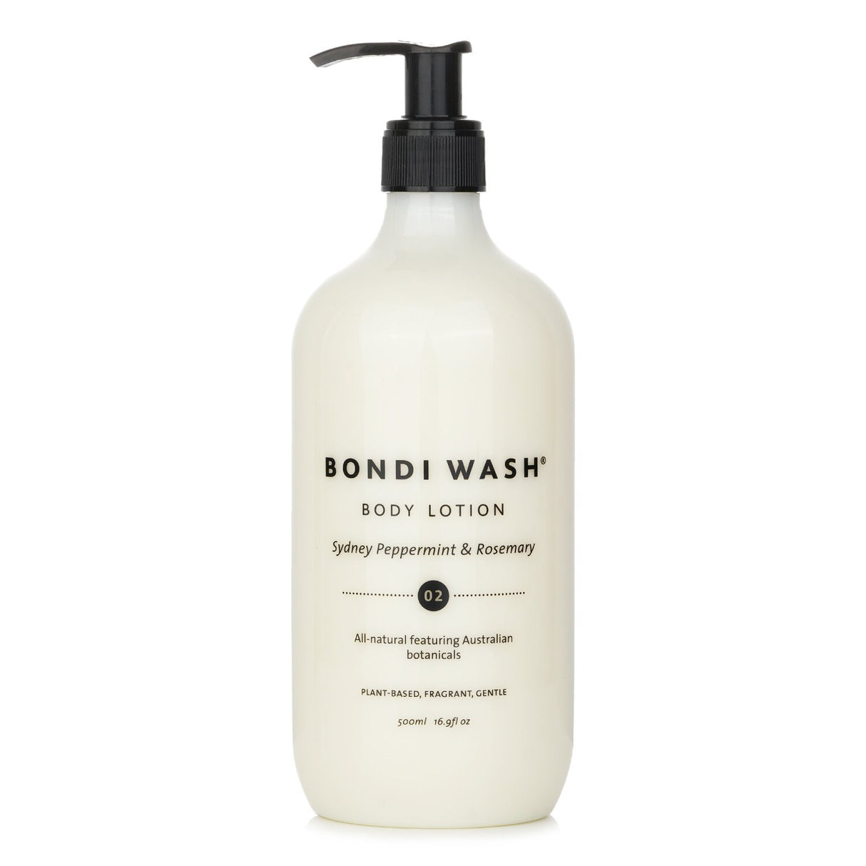 Luxurious BONDI WASH Body Lotion in Sydney Peppermint & Rosemary, 500ml, nourishing and hydrating with all-natural botanicals.
