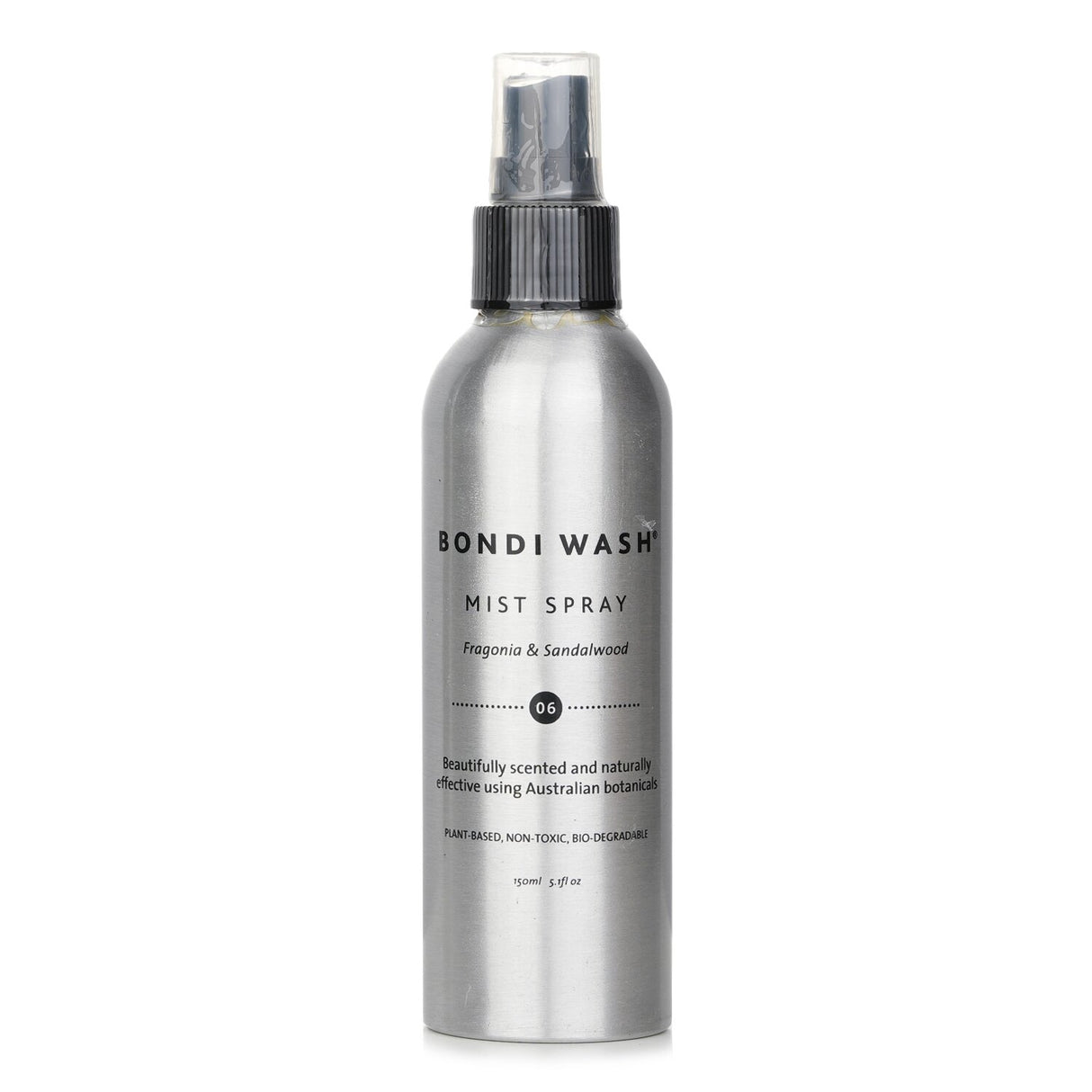 Refreshing BONDI WASH Mist Spray in Fragonia & Sandalwood, 150ml, offers calming aromas for a serene home atmosphere.