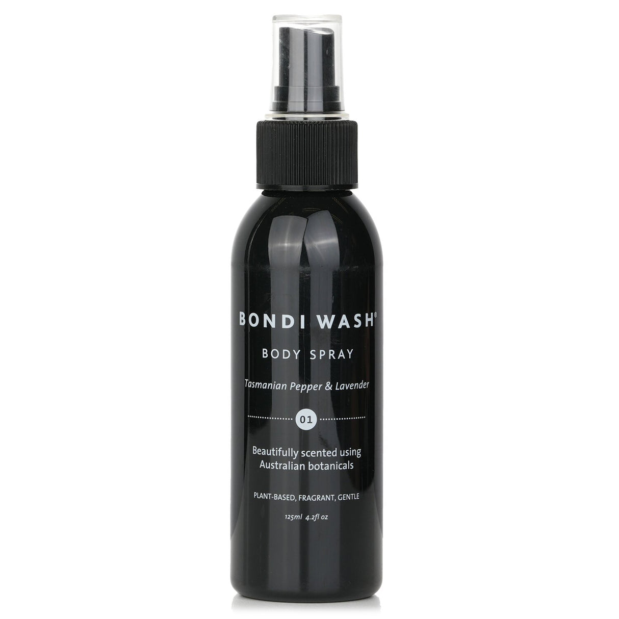 BONDI WASH Tasmanian Pepper & Lavender Body Spray in 125ml bottle, nourishes skin with botanical ingredients and refreshing scent.