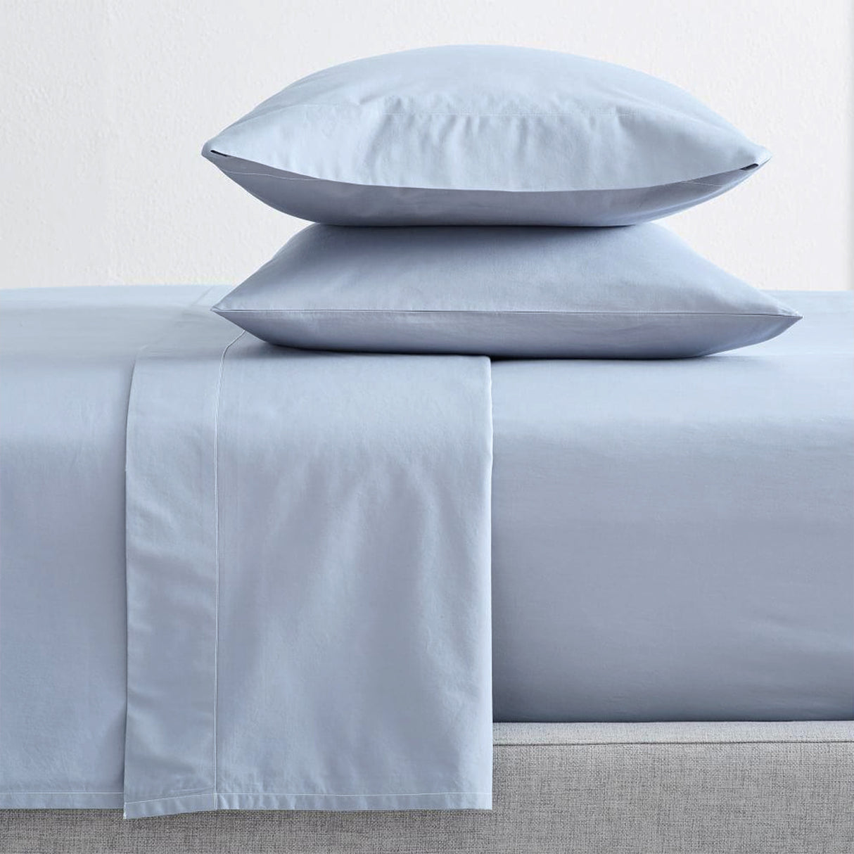 Renee Taylor 300 TC 100 % Organic Cotton Sheet Set King Single Baby Blue
