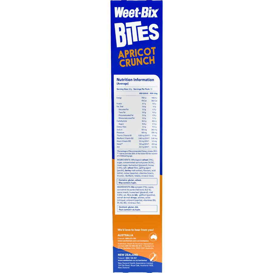 Sanitarium Weet-bix Bites Cereal Apricot - 500g