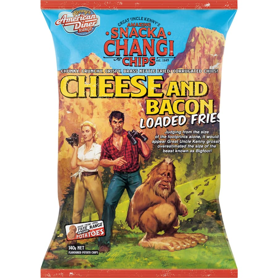 Snacka Changi Chips Cheese & Bacon - 140g