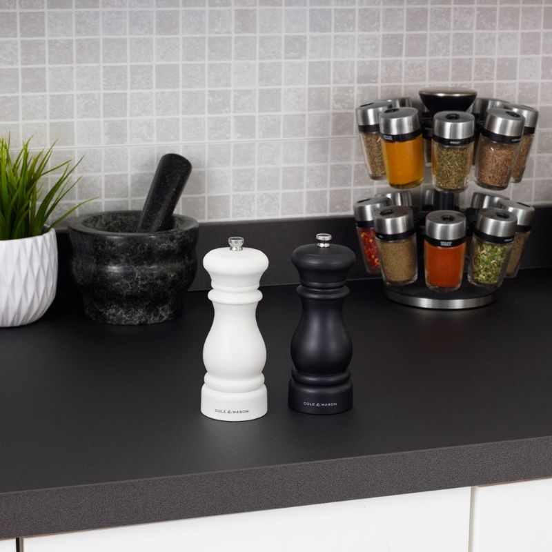 Salt and Pepper Gift Set - Southwold Capstan (Black and White)