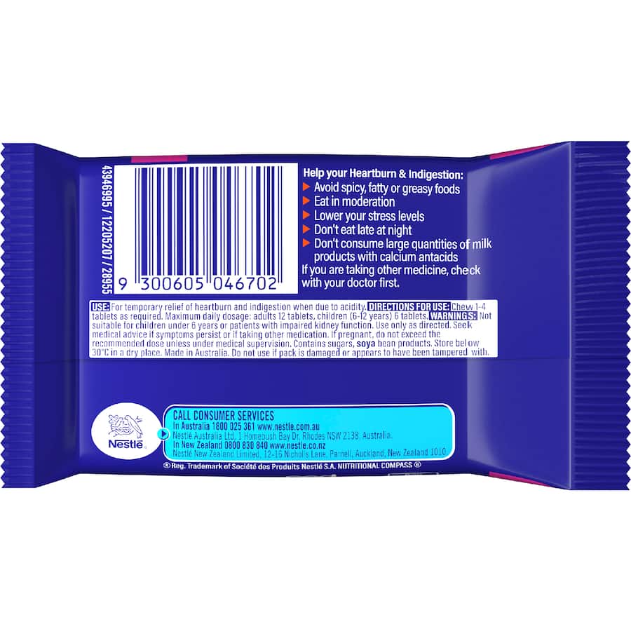 Quick-eze Antacid Tablets Forest Berry 24pack