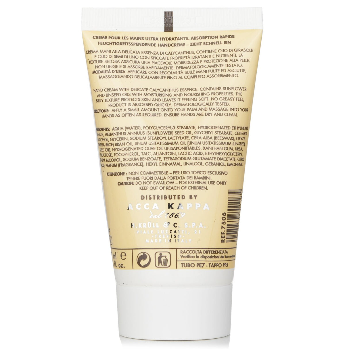 Acca Kappa - Calycanthus Hand Cream - 75ml/2.5oz