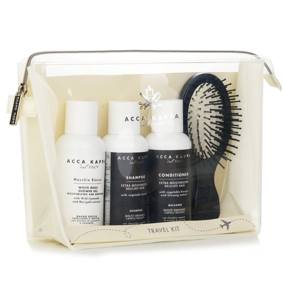 Acca Kappa - White Moss Hair Care Travel Kit - 4pcs