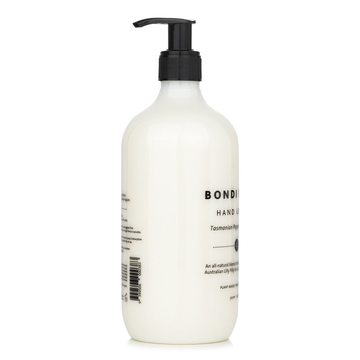 Luxurious BONDI WASH Hand Lotion in Tasmanian Pepper & Lavender, 500ml, enriched with Australian Lilly Pilli for youthful, radiant hands.