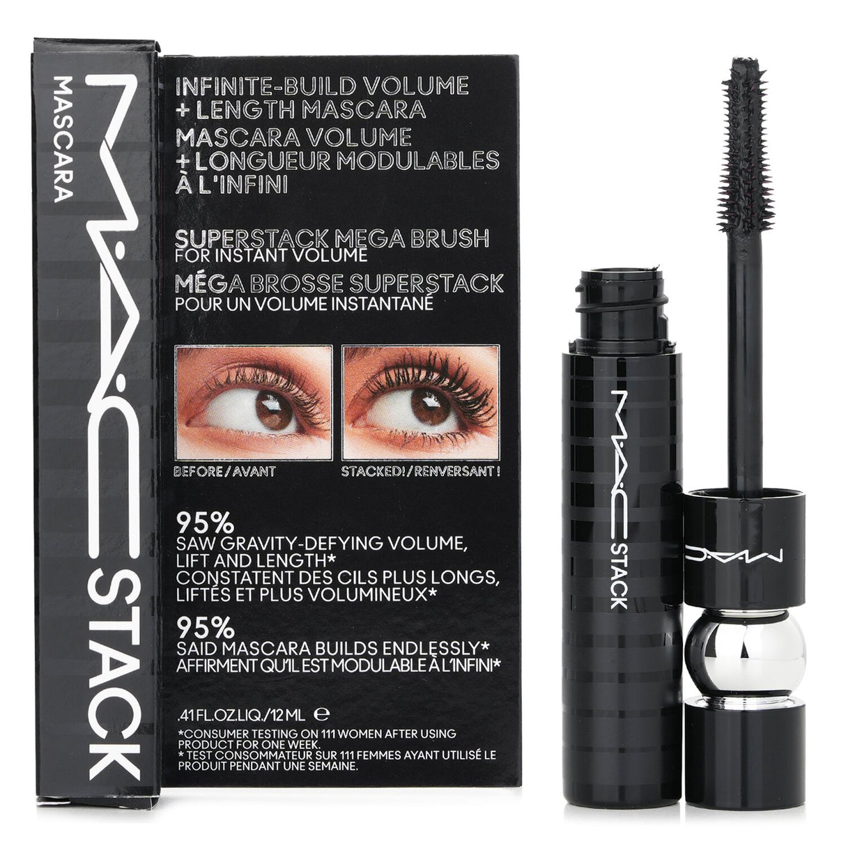 MAC - Stack Mascara - # Black - 12ml/0.41oz