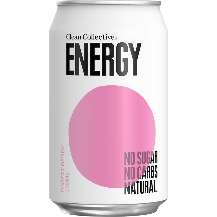 Clean Collective Energy Drink Mixed Berry Can 330mL