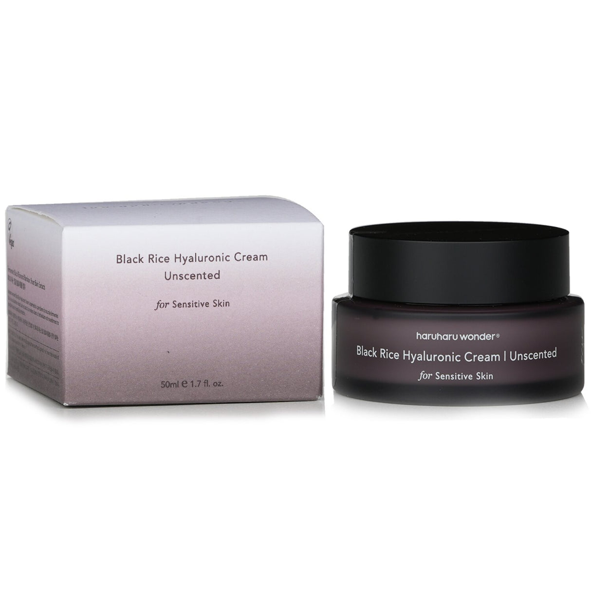 Hydrating unscented cream with black rice and bamboo for nourished, smooth skin; lightweight, absorbs quickly.