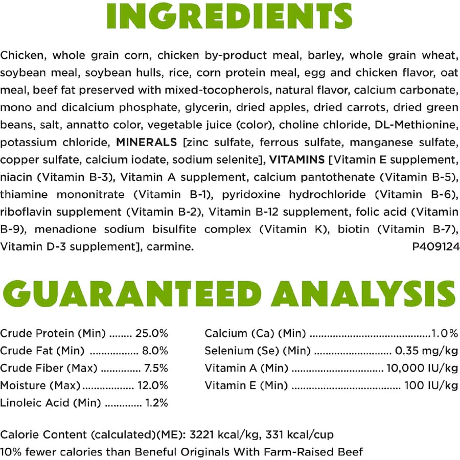 Purina Beneful Dry Dog Food Healthy Weight Chicken Bag 1.59kg