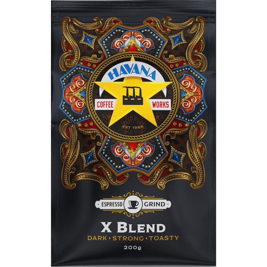 Havana Plunger Grind Coffee Expresso X Blend 200g