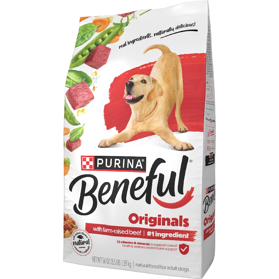 Purina Beneful Dry Dog Food Originals With Real Beef Bag 1.59kg