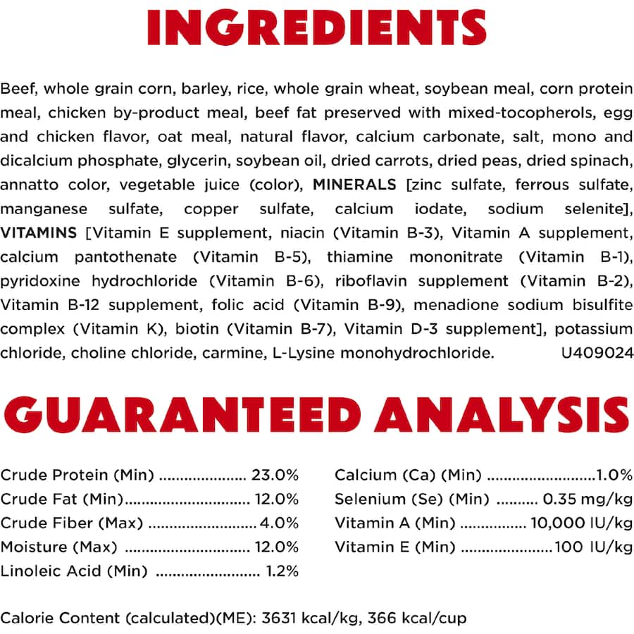 Purina Beneful Dry Dog Food Originals With Real Beef Bag 1.59kg