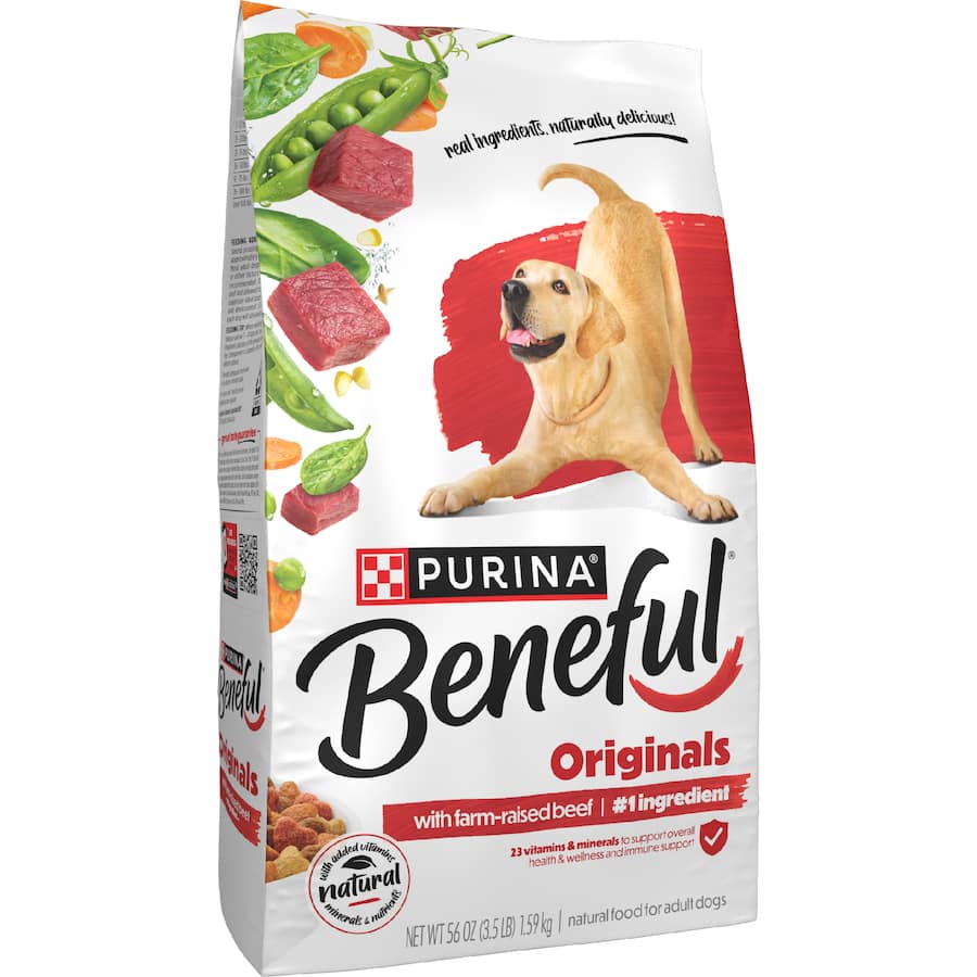 Purina Beneful Dry Dog Food Originals With Real Beef Bag 1.59kg