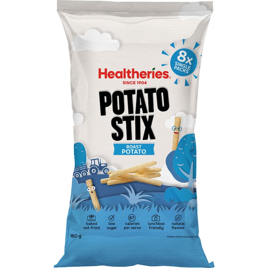 Healtheries Kidscare Potato Snack Stix Roast 160g Multipack 8pack